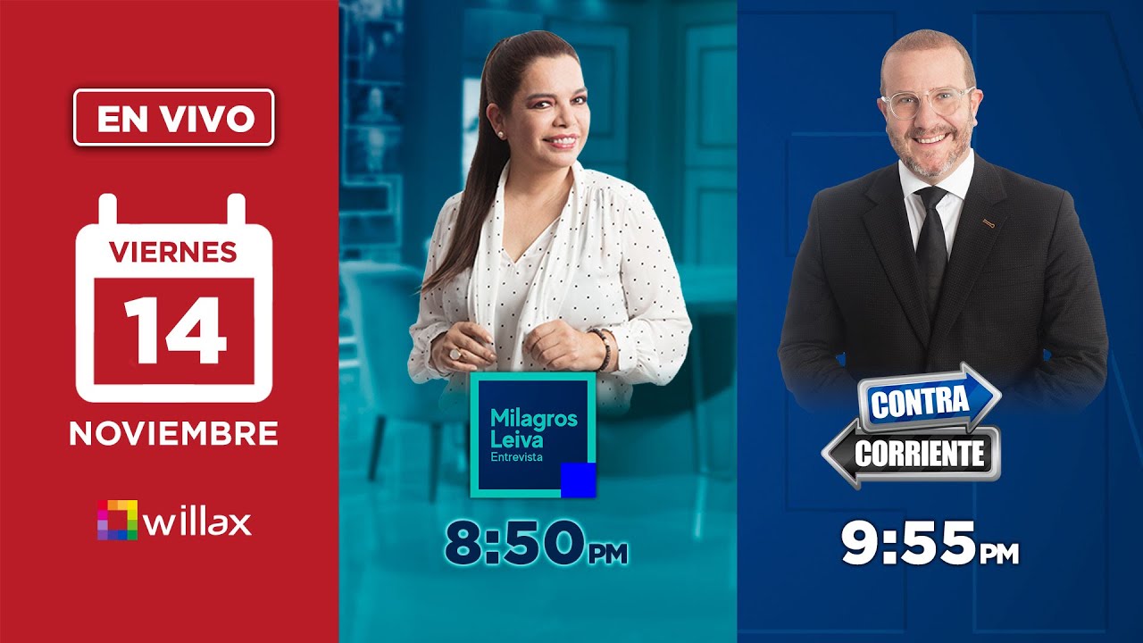 Willax en vivo - MILAGROS LEIVA ENTREVISTA - CONTRACORRIENTE - 14/11/2025 | Willax