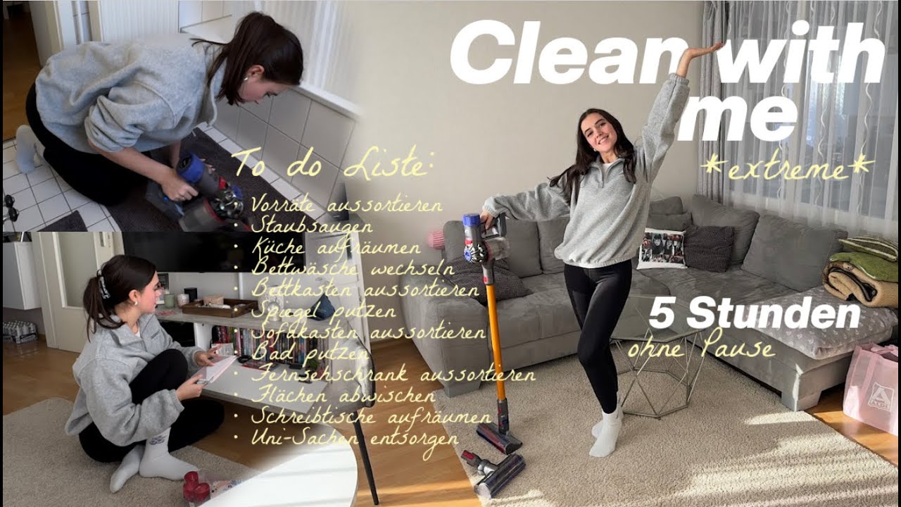 CLEAN & DECLUTTER WITH ME *extreme* | putzen, ausmisten & aufräumen, arbeitet meine To do Liste ab