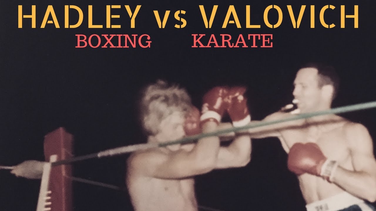 Real BOXING VS. KARATE Match and Commentary (HADLEY VS VALOVICH) 1976