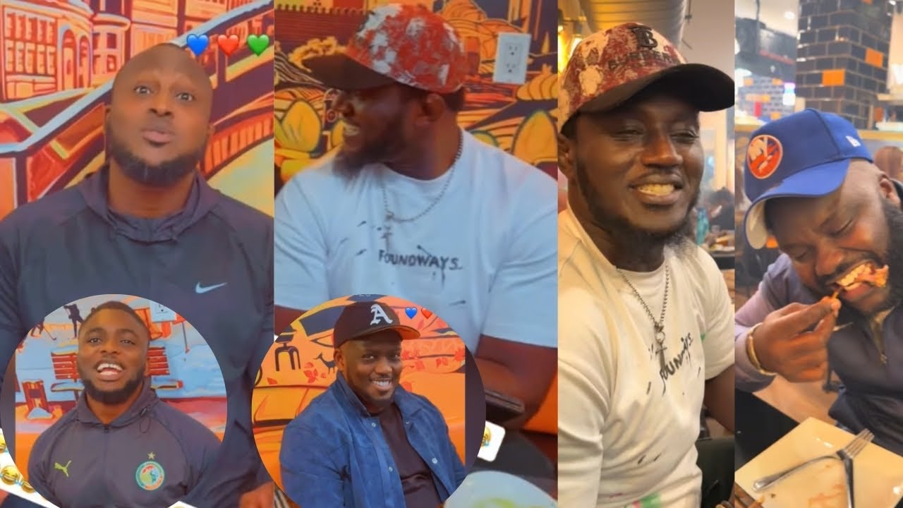 Belle complicité entre les lutteurs Balla GAYE et Modou Lo à Canada 🇨🇦 Sa Thiés averti petit Lo et