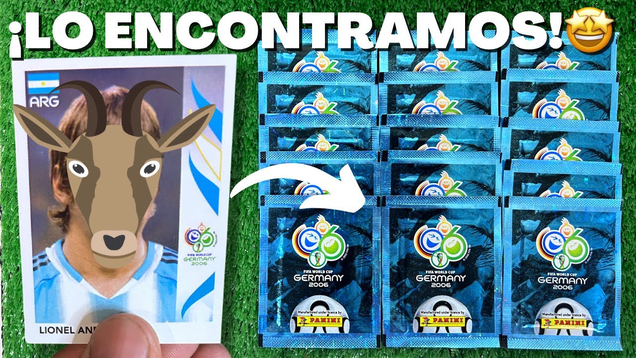¡AL FIN LO ENCONTRÉ 🤯! *20 SOBRES* Panini World Cup 2006 Sticker Collection