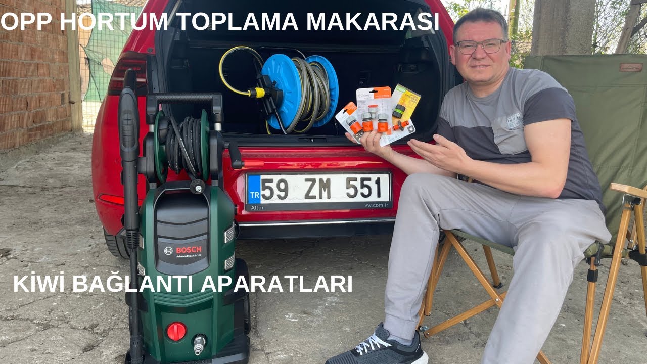 OPP HORTUM MAKARASI VE KİWİ HORTUM BAĞLANTI APARATLARINI DENEDİM #otoyıkama #kiwi #opp#hortum