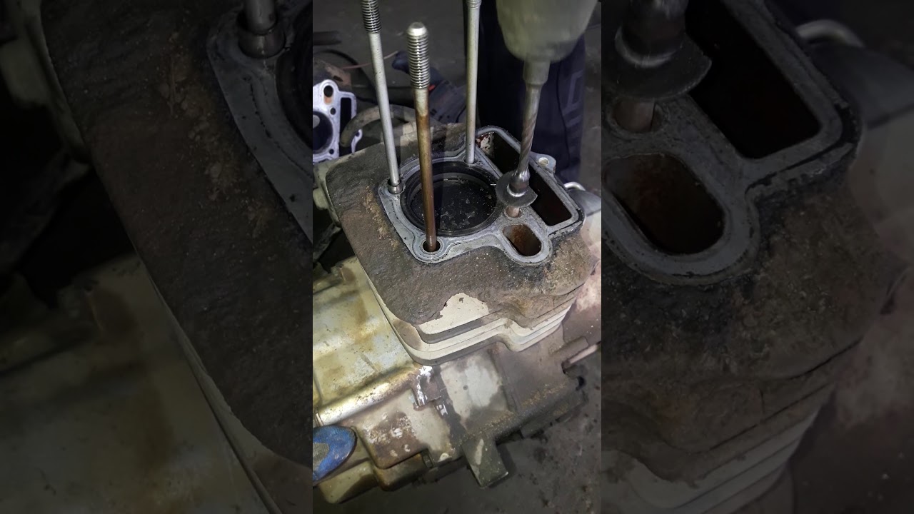 hướng dẫn ae cách tháo bộ đầu bò và xilanh xe máy chạy lâu năm bị kẹt cứng không tháo ra được