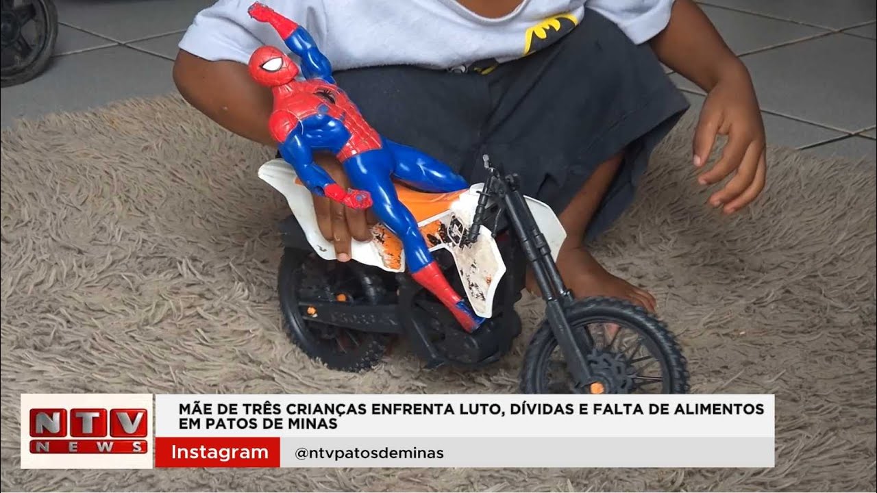 Mãe de três crianças enfrenta luto, dívidas e falta de alimentos em Patos de Minas