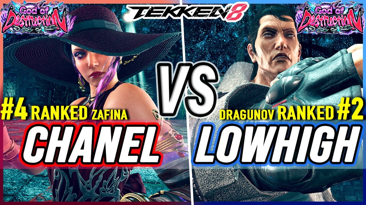 T8 🔥 Chanel (#4 Ranked Zafina) vs LowHigh (#2 Ranked Dragunov) 🔥 Tekken 8 High Level Gameplay
