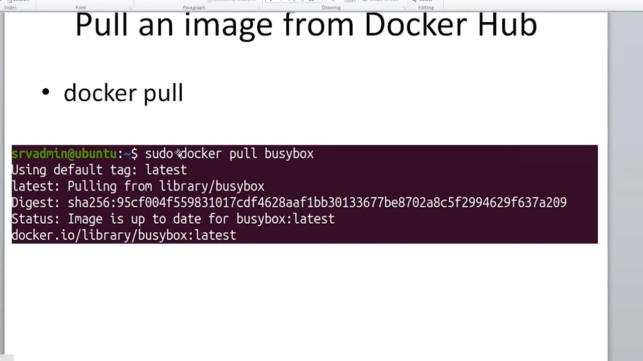 Docker pull command #docker #commands #linux