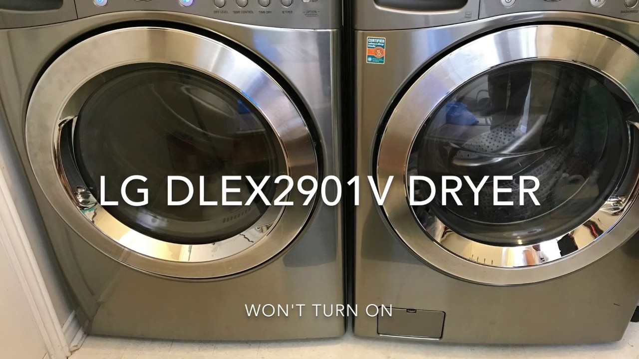 LG dryer (DLEX2901V) - won't power on (real DIY fix)