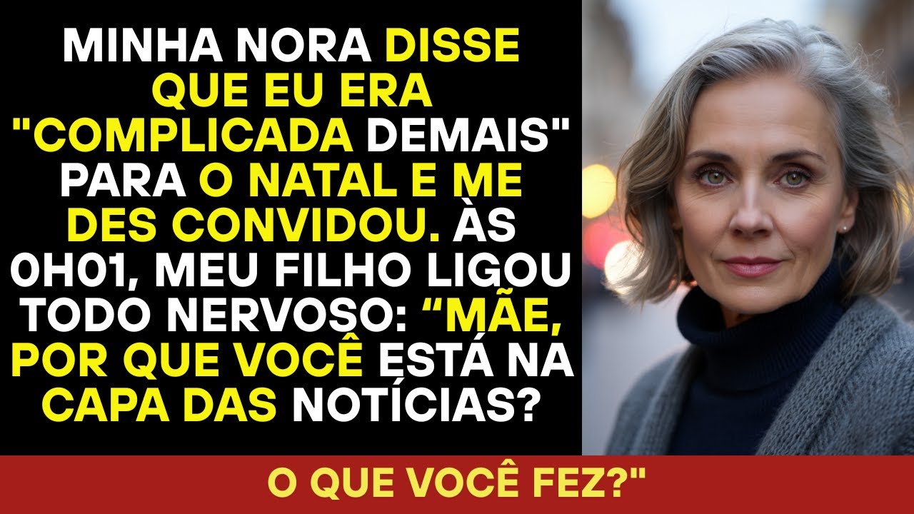 Minha nora falou que eu era complicada no Natal — logo meu filho chamou desesperado.