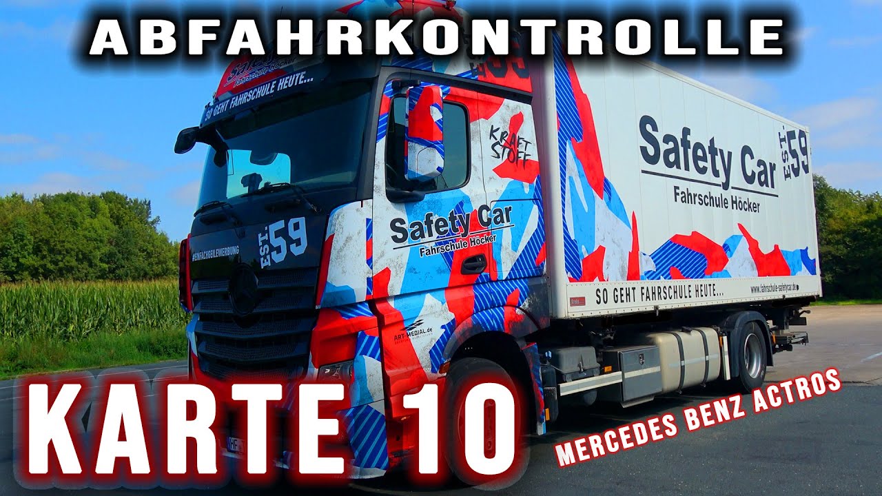 LKW Mercedes Actros Abfahrkontrollkarte 10