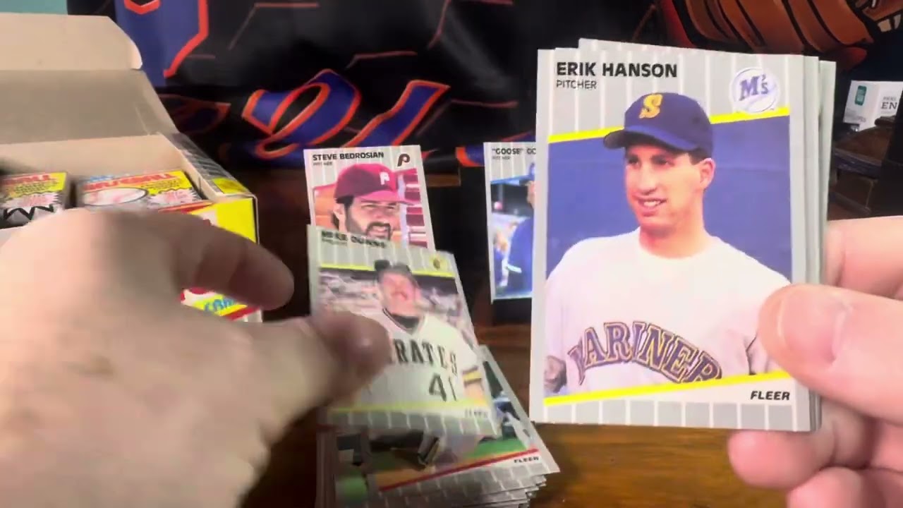 1989. Fleer #3 error wax box opening