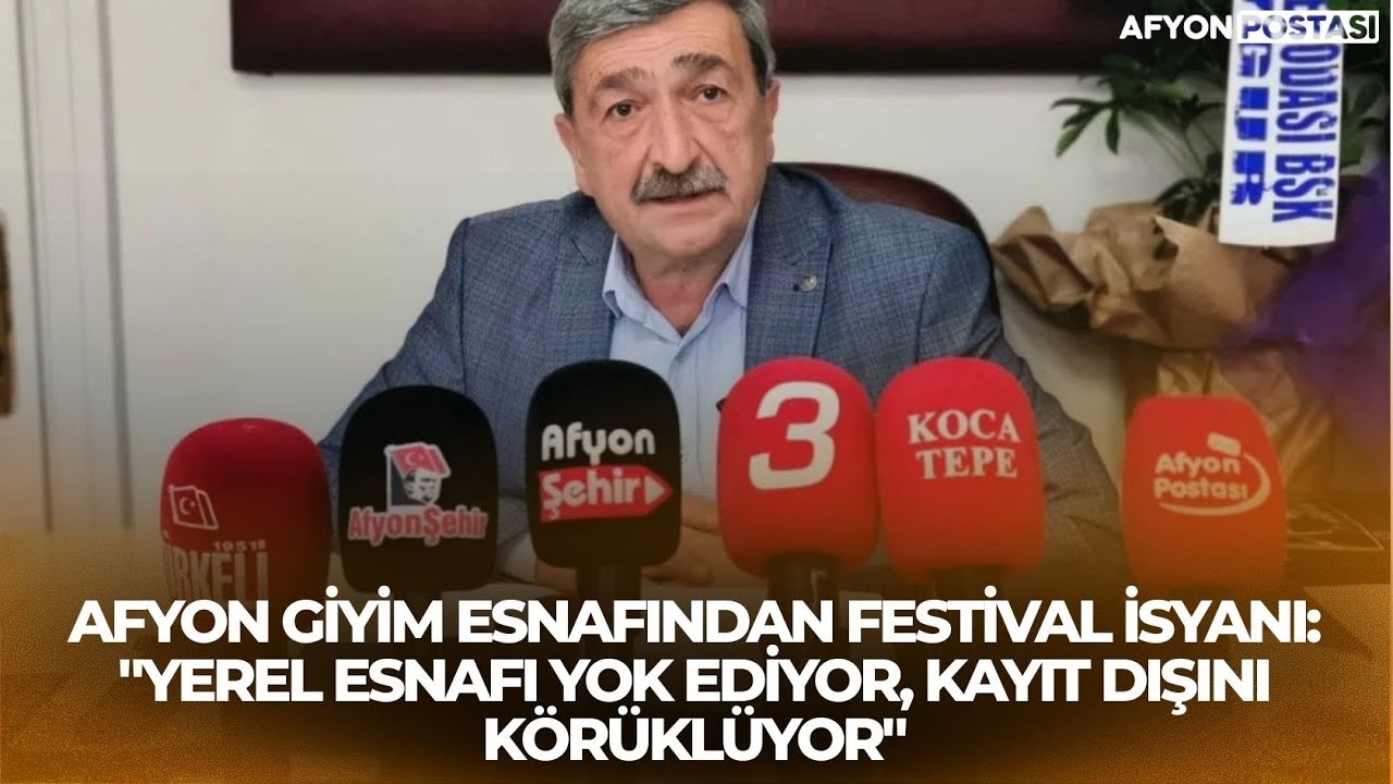 Afyon Giyim Esnafından Festival İsyanı: 