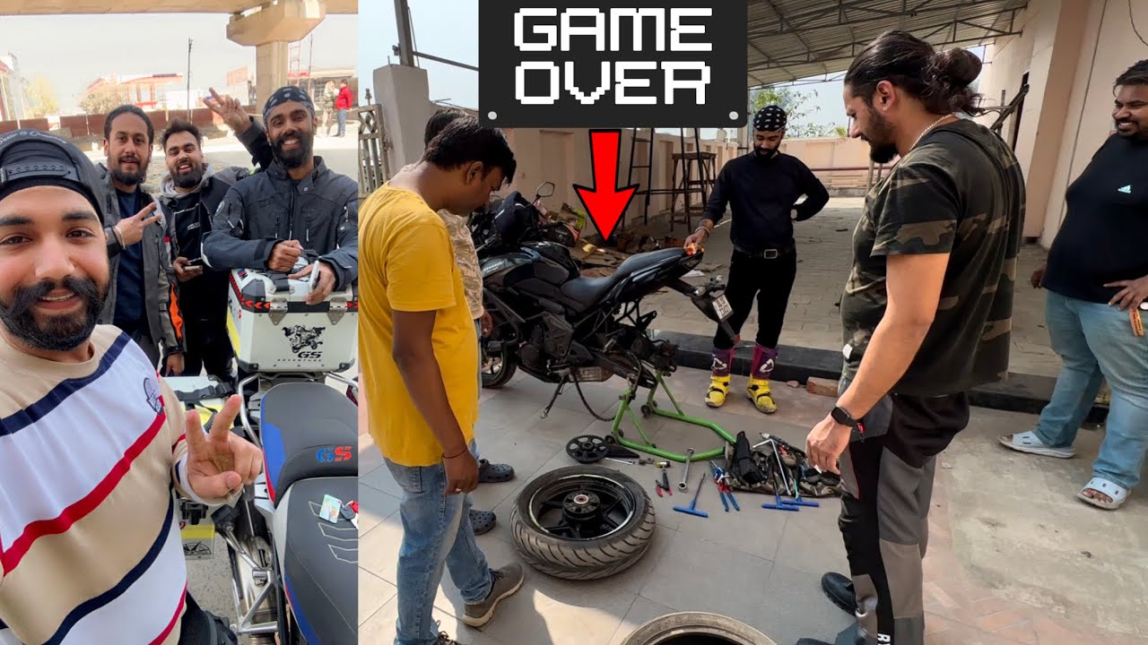 Bhutan ponchne se pehle ek bike ki Game over 😔 ab kya hoga?
