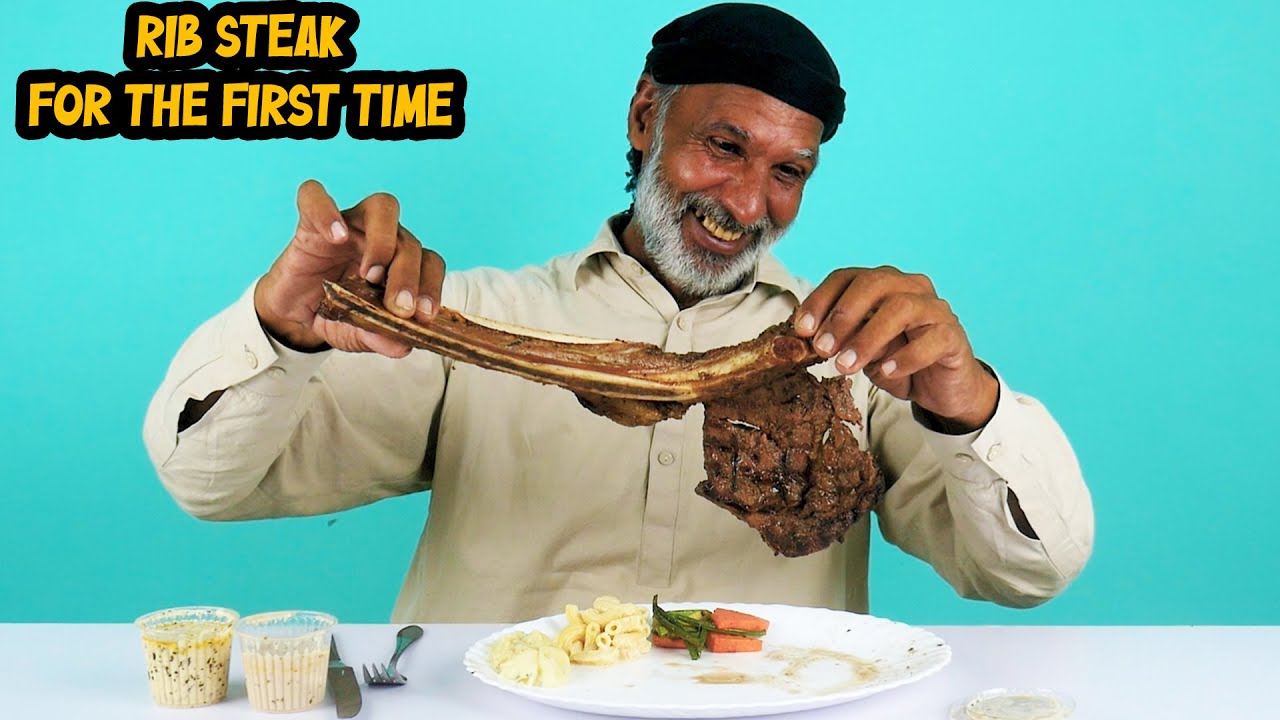 The Moment Tribal People Try Rib Eye Steak for the First Time