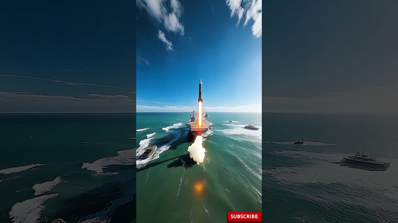 Missile Test on Aircraft Carrier! Rocket Falls After Launch ⚠️🔥