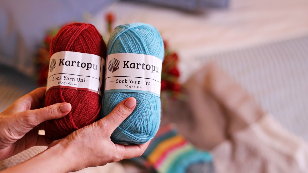 Обзор пряжи Kartopu Sock Yarn Uni
