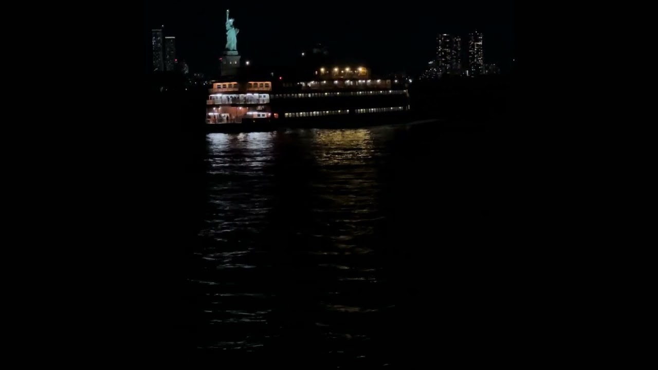 Nighttime on the Staten Island Ferry 