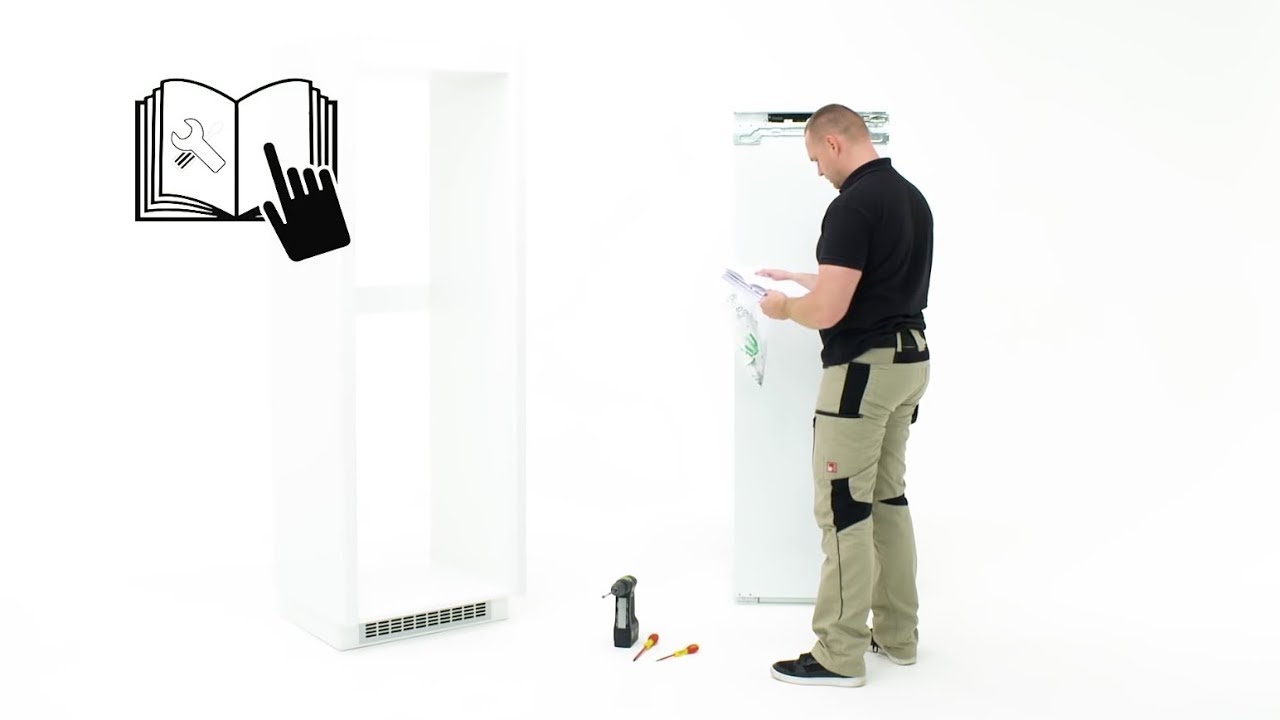 How to install your Electrolux door on door cabinet fridge
