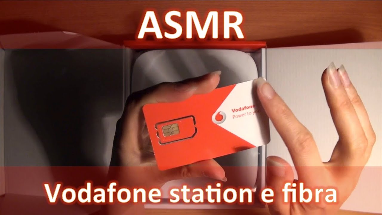 ASMR ITA Unboxing Vodafone station e fibra [whispering]