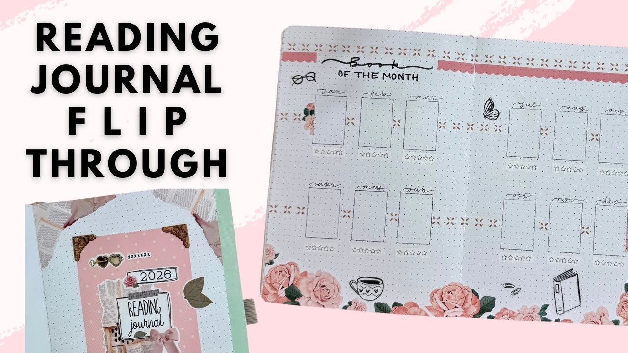 Журнал для чтения/книг: пролистывание страниц | Happy Planner
