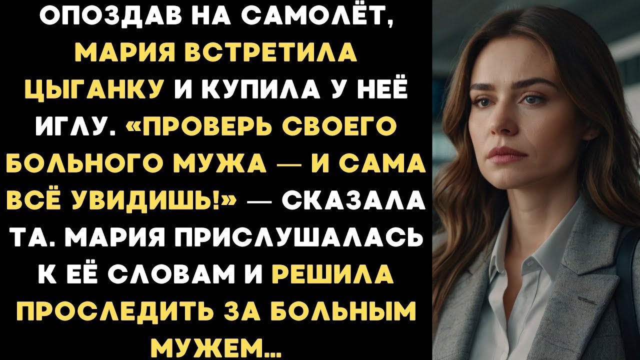 Опоздав на самолёт, Мария купила у цыганки иглу. 