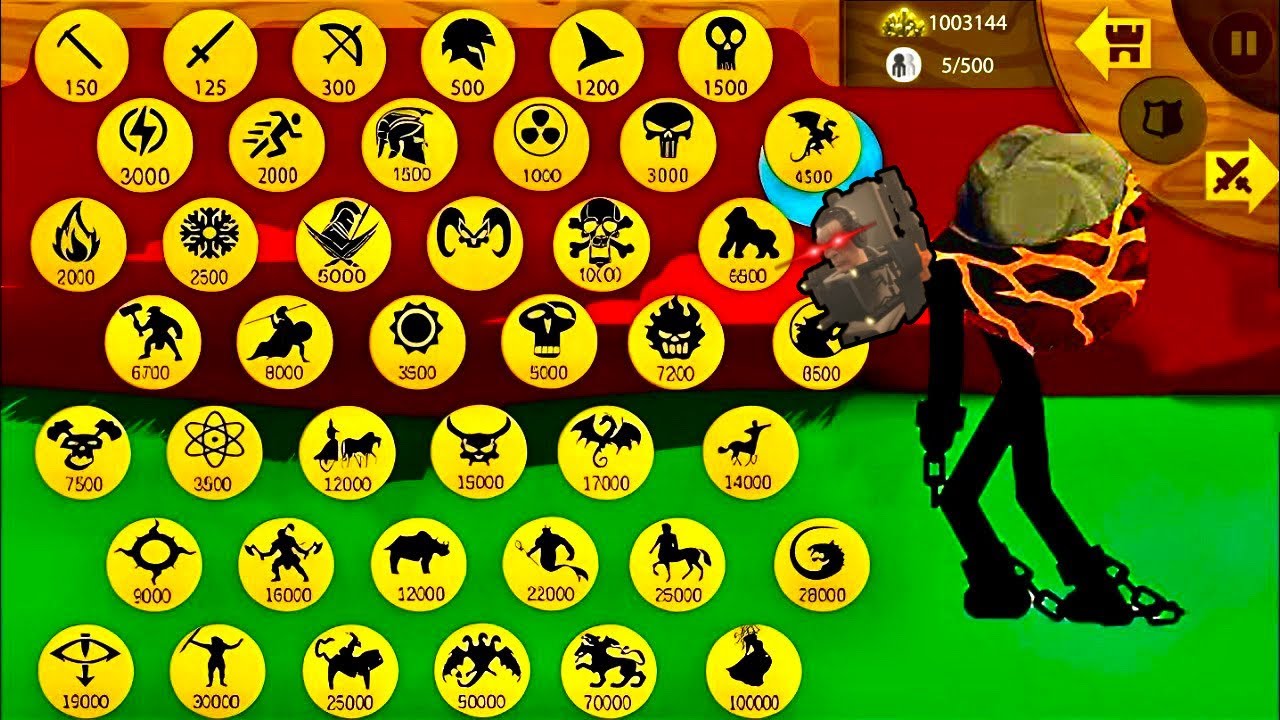 ALL ICONS FINAL BOSS VS GIANT MAX ITEMS - MOD STICK WAR LEGACY 