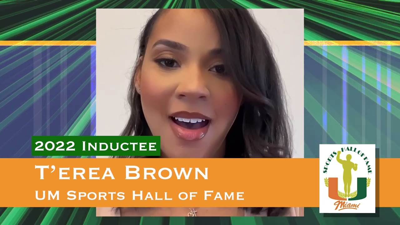 T'erea Brown Acceptance Speech - UM Sports Hall of Fame