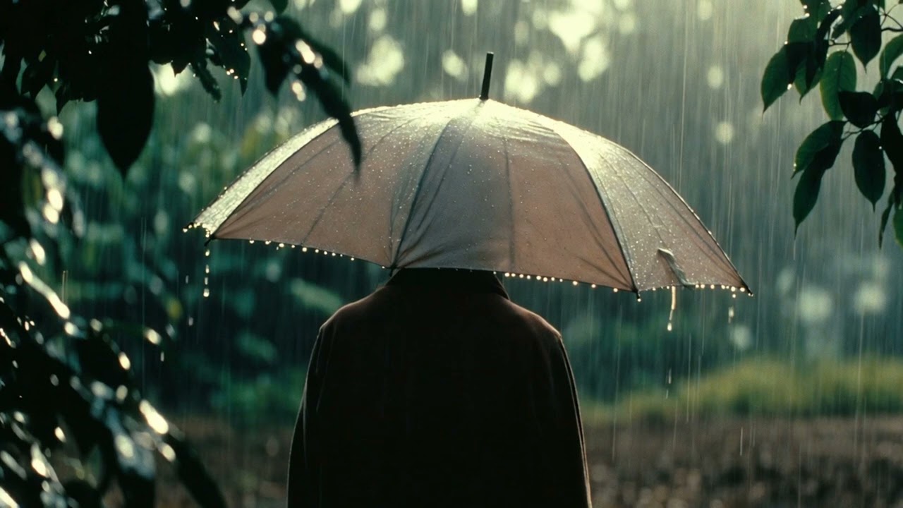 Walking in the Rain with an Umbrella • Urban Rain Ambience for Focus & Calm