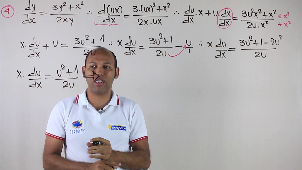 EQUAÇÃO DIFERENCIAL EP 42 🔴 HOMOGÊNEA ➡️ EXEMPLO 4