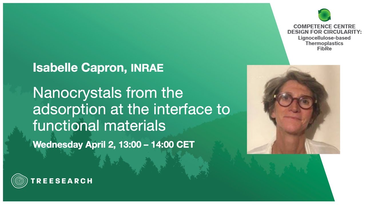 FibRe and Treesearch online seminar series: Isabelle Capron, Research Director INRAE