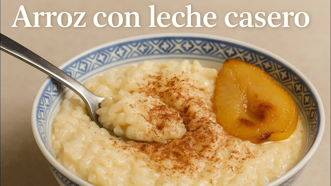 Arroz con leche cremoso  Casero | 🍋Con limón y canela 🪾como el de la infancia