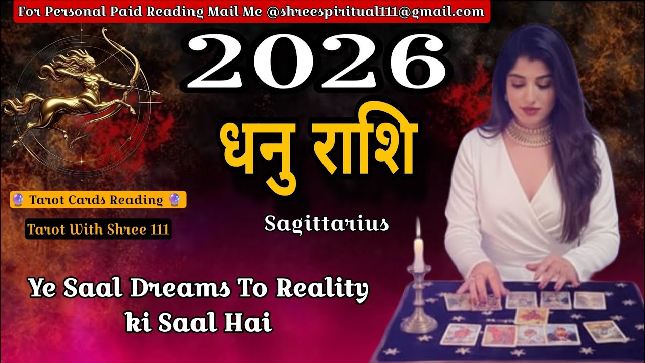 ♐धनु राशि Sagittarius 2026 Tarot Prediction |Dreams to reality ka time hai 2026 #धनुराशि