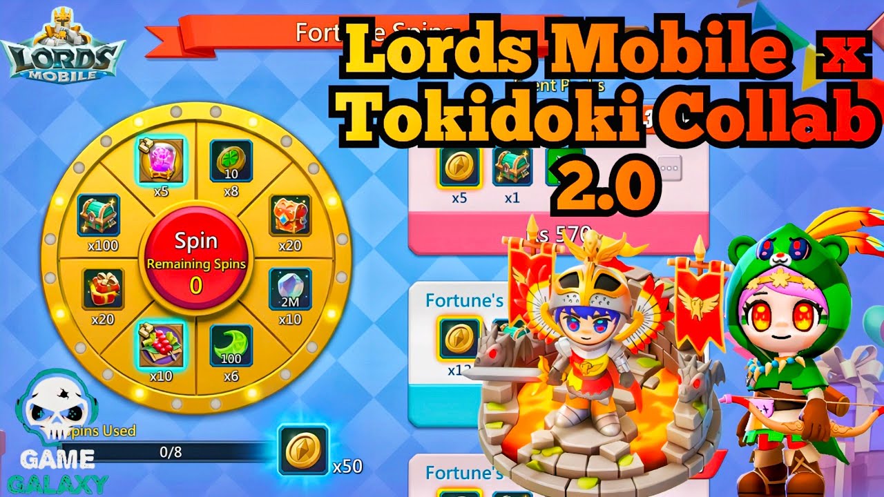 Lords Mobile x Tokidoki Collab 2.0: Full Event Preview (Mana, Artifacts & Emotes)