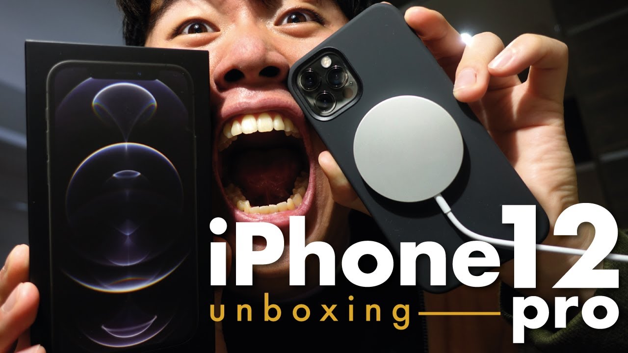 iPhone 12 PRO (graphite) UNBOXING (feat. magsafe charger, silicone case) | 아이폰 12 프로 언박싱