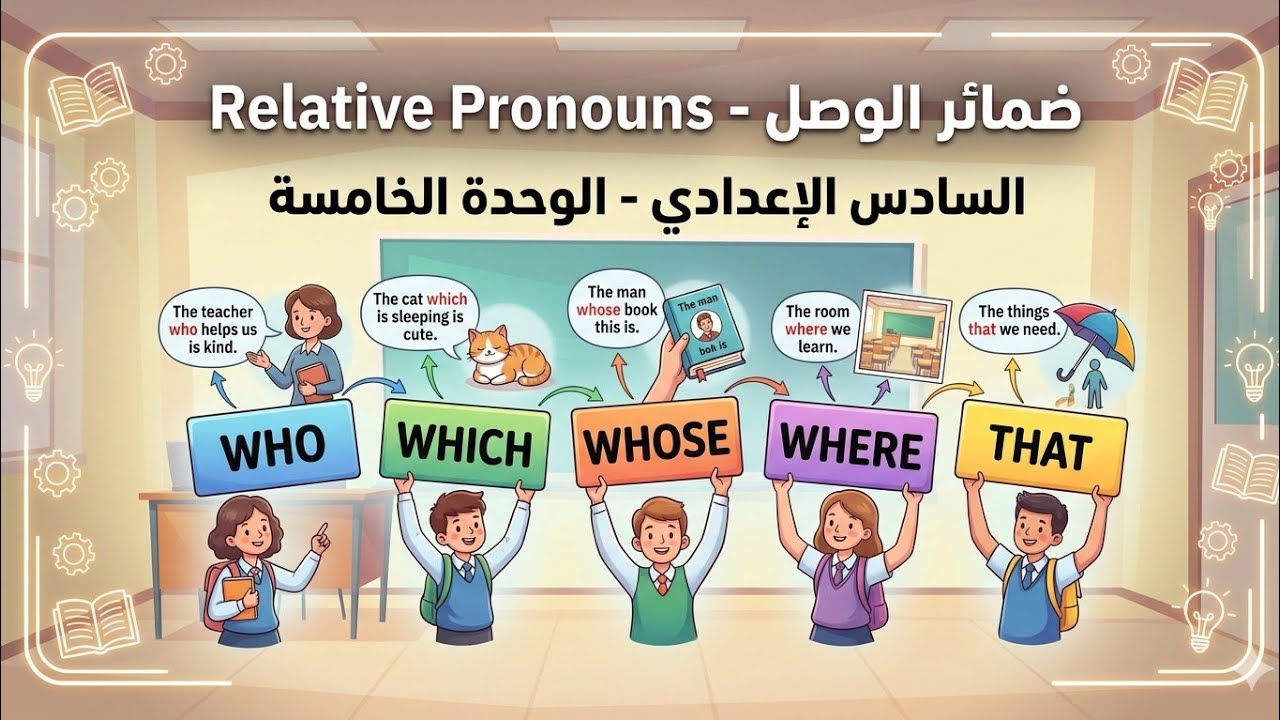 السادس الاعدادي الوحدة الخامسة ضمائر الوصل