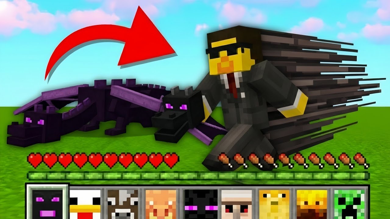MINECRAFT But I Can Steal Mobs Powers