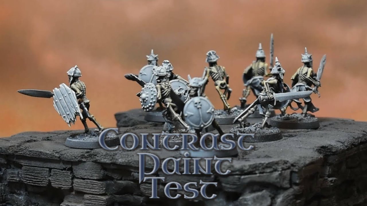 Contrast Paint Test: Skeleton Horde Over My Best Zenithal Prime?
