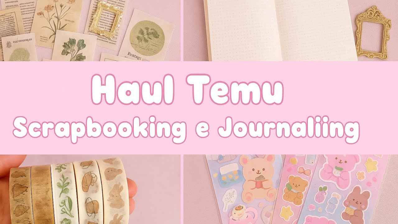 Haul Temu Scrapbooking & Journaling