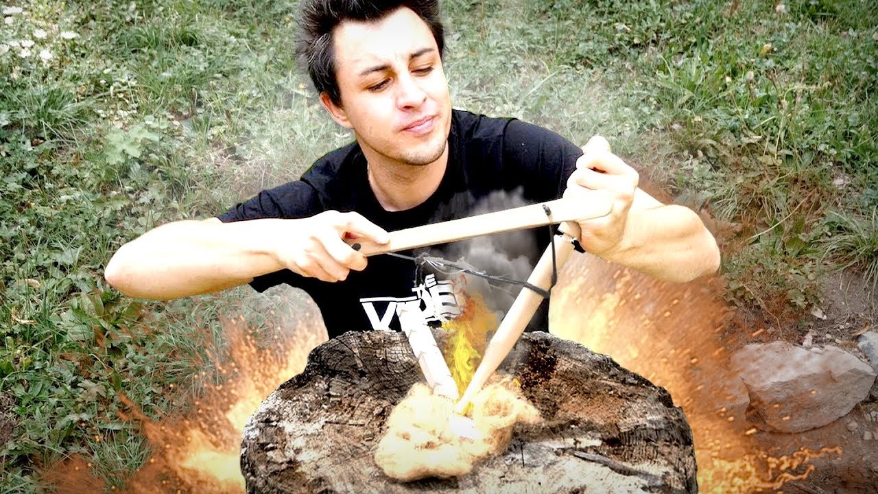 FAIRE DU FEU COMME À LA PRÉHISTOIRE ! Avec un kit chinois !