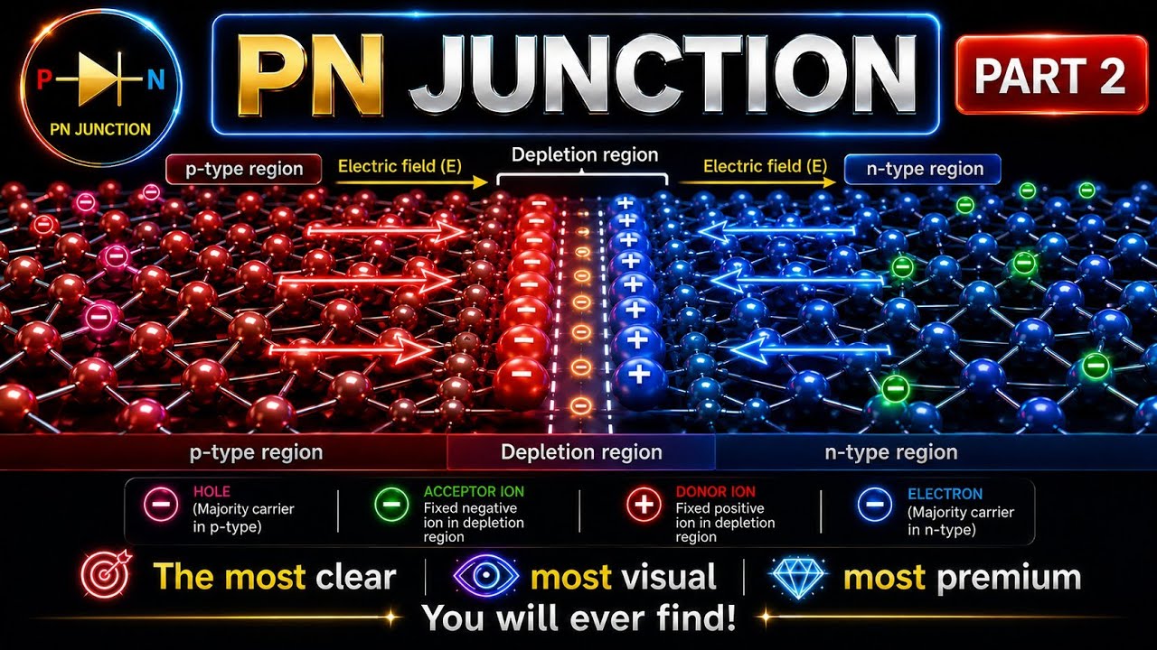 Episode 7 | P N junction diode | PN junction diode animation part 2| #pnjunction