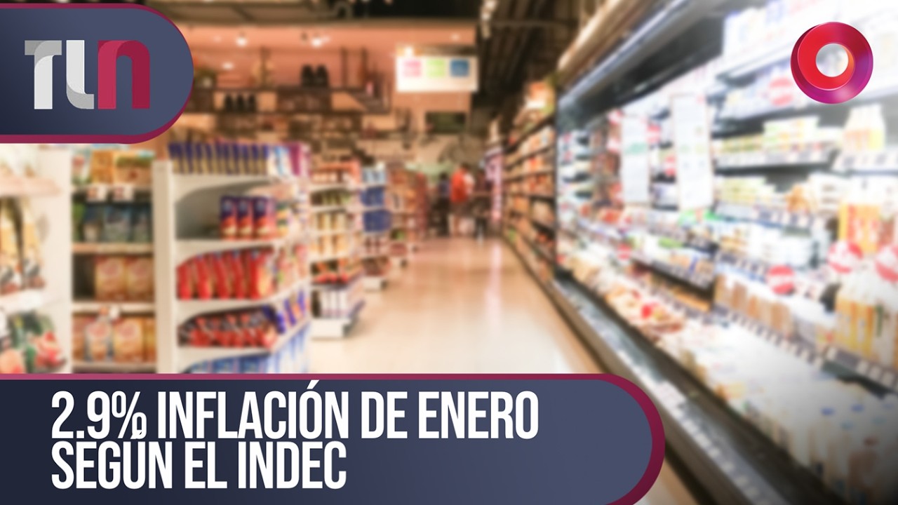 #TelenueveCentral | 2.9% inflación de enero según el INDEC