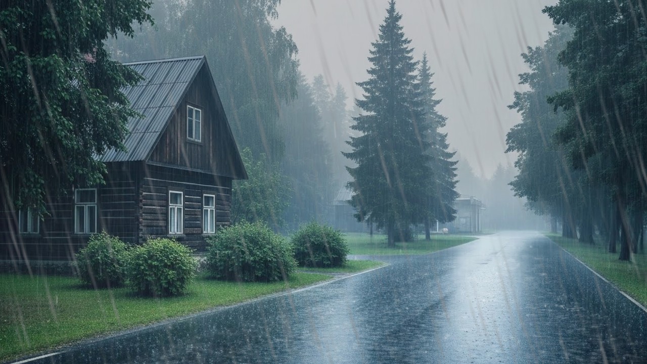 Rain Sounds Mixed With Thunder | Sleep Therapy, Meditation And Natural Stress Relief
