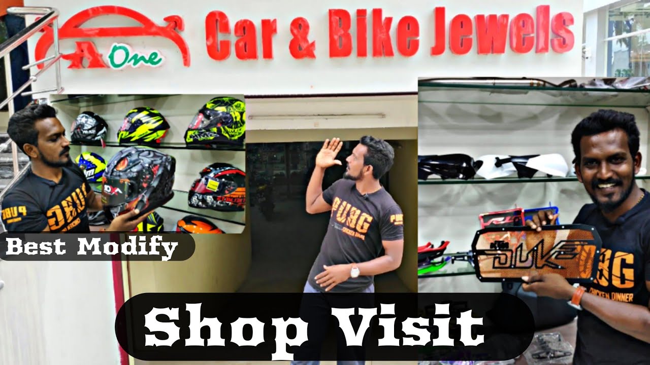 Bike Modified Accessories Shop in Tirunelveli / A1 Bike jewels / Shop visit / Black Buddy Tamil