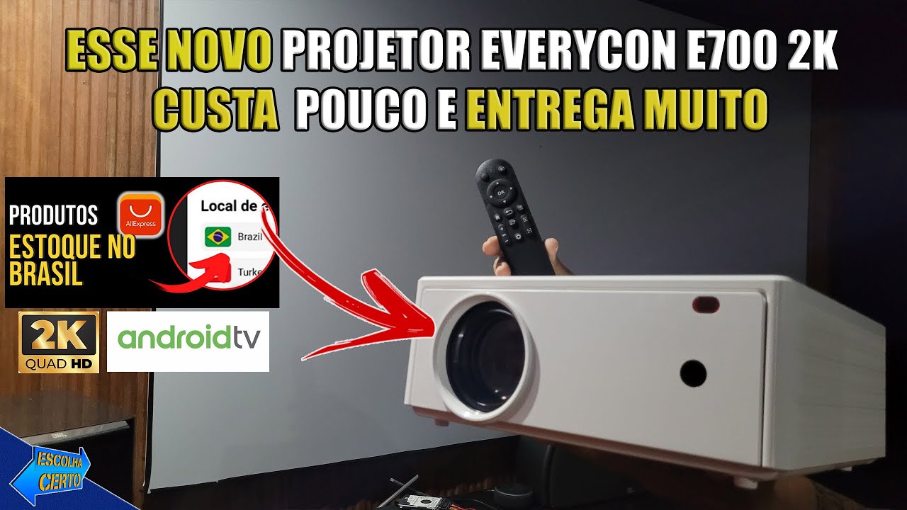 Imagem Aprimorada em 2k Projetada pelo Everycon E700 2k