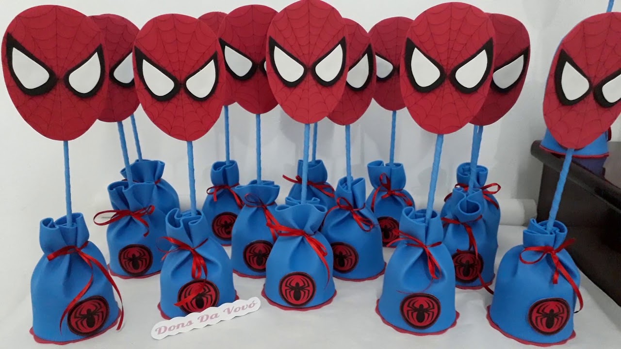 Sugestão de lembrancinha Homem Aranha