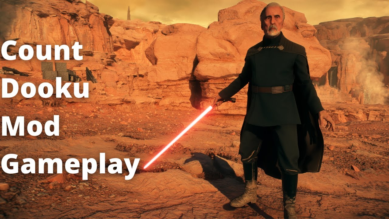 Star Wars Battlefront II - Count Dooku Mod Gameplay (Attack of the Clones)