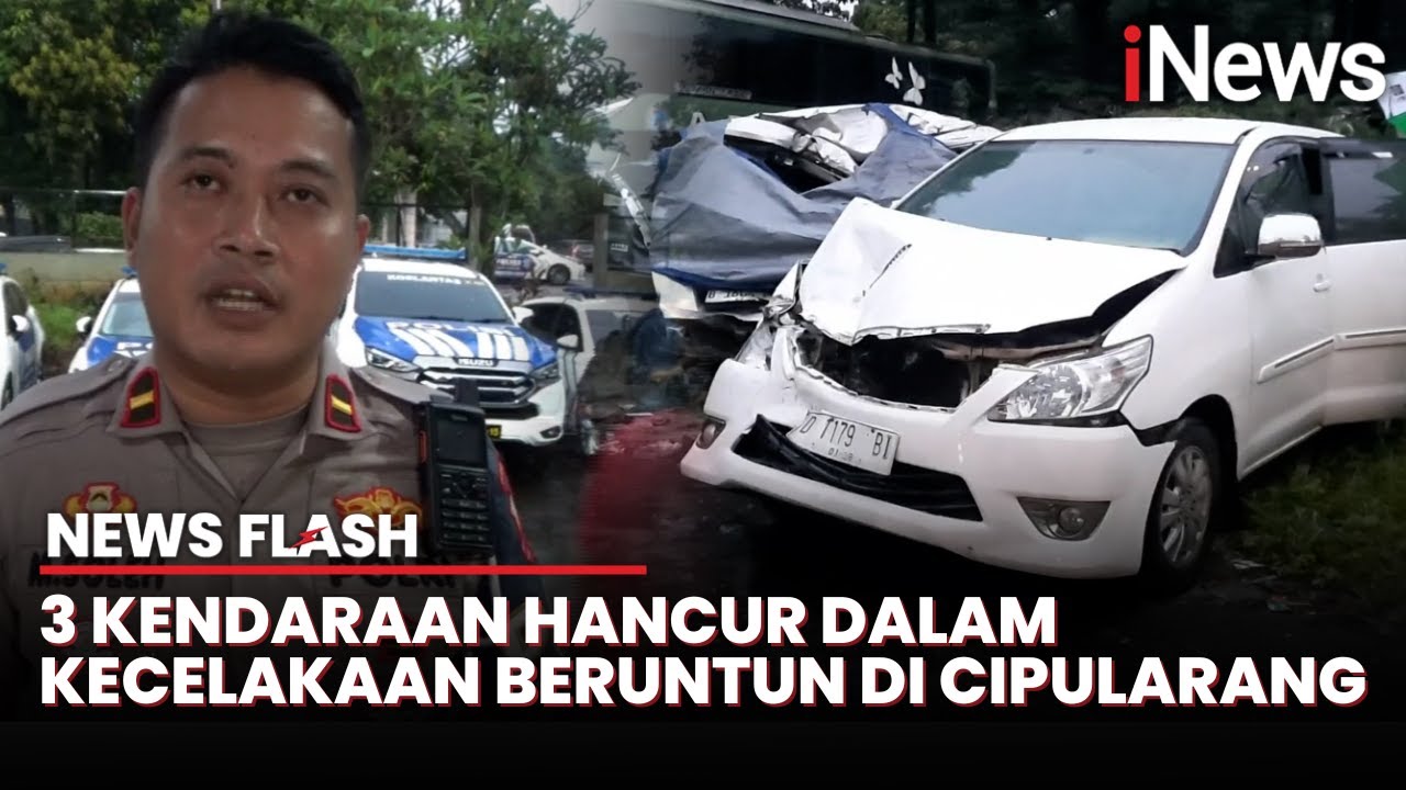 Kronologi Kecelakaan Beruntun di Tol Cipularang KM 86, 3 Kendaraan Rusak Parah | News Flash