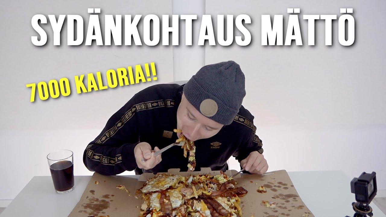 TESTATAAN SYDÄNKOHTAUS-ATERIA *7000 KALORIA!*