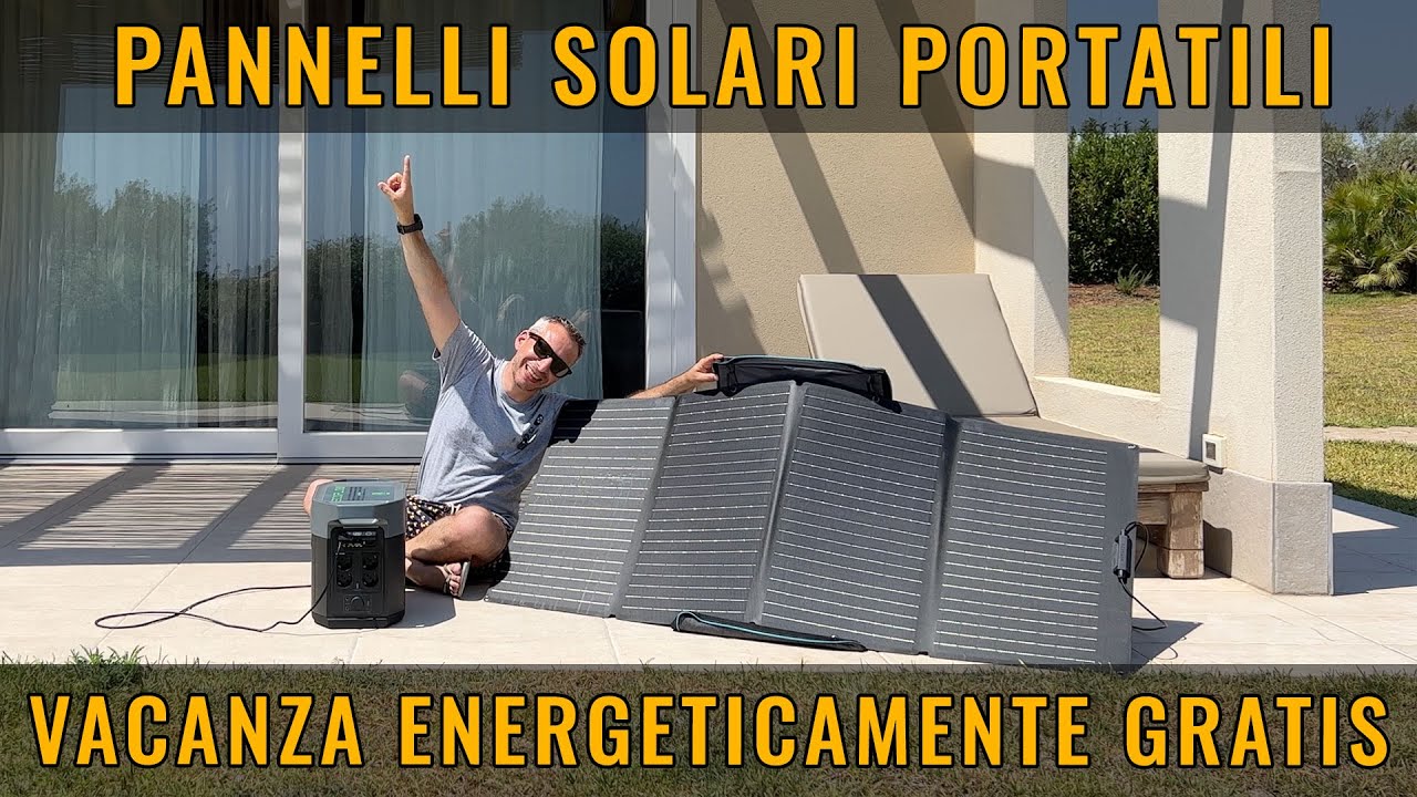 RECENSIONE FOTOVOLTAICO PORTATILE con BATTERIA ACCUMULO EcoFlow.
