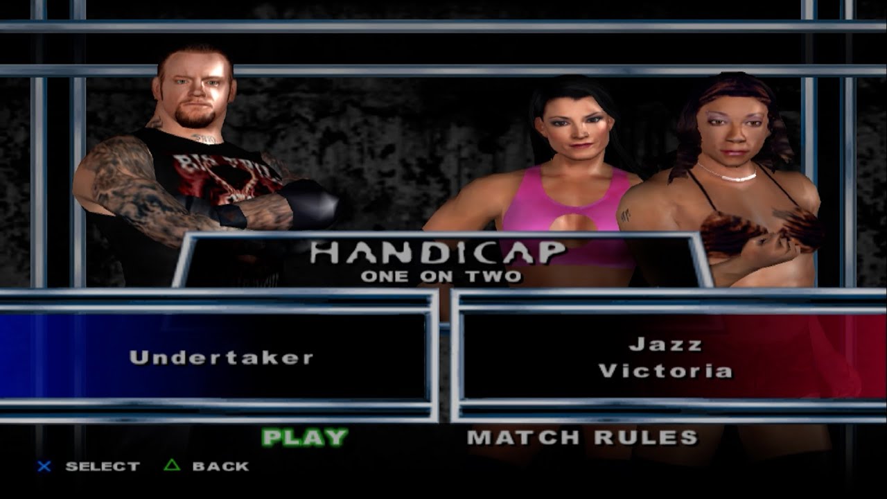 WWE SmackDown! Here Comes the Pain - Undertaker VS Jazz,Victoria (HANDICAP)