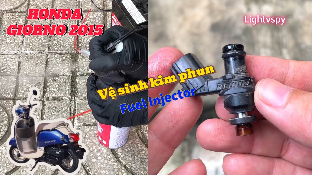 Vệ sinh kim phun đơn giản tại nhà (Fuel Injection) Honda Giorno 50cc 2015 NCH50 AF70 Metropolitan